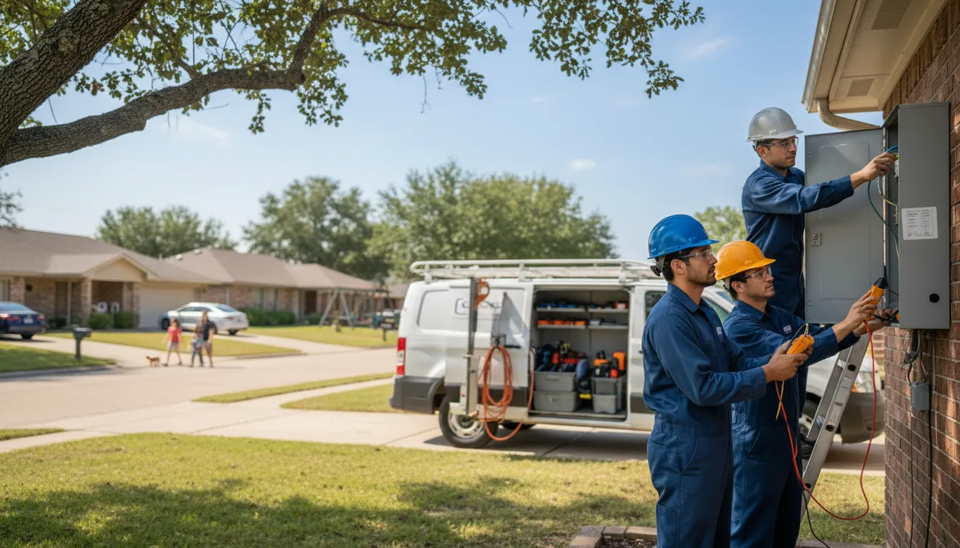 Certified electrician providing emergency electrical services in Hickman, NE